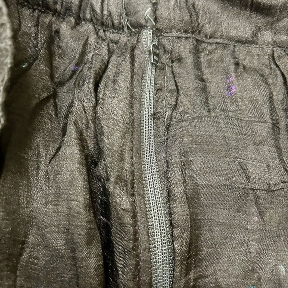 Vintage 100% Silk Black Sequin Midi Skirt | Size Small | Made in India - Picture 4 of 6